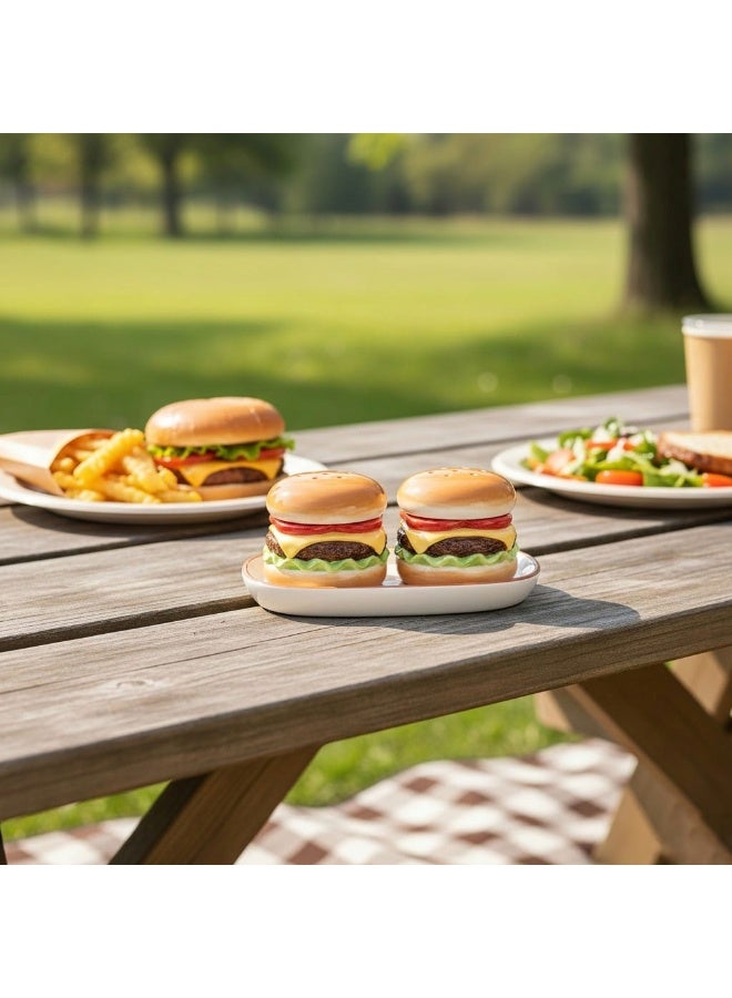 طقم أنيق من ثلاث قطع من البورسلين، يتضمن مملحة وفلفل مع حامل، مناسب للمطبخ المصري الحديث ولتنسيق طاولة طعام أنيقة. - Image 5